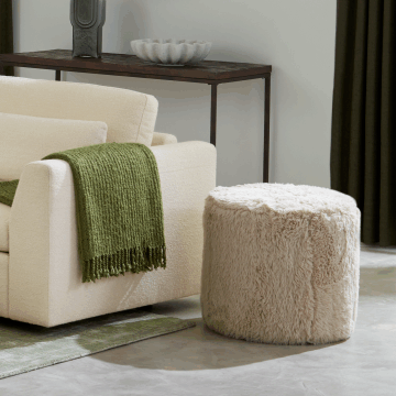 Mingle Small Circle Ottoman Fabric