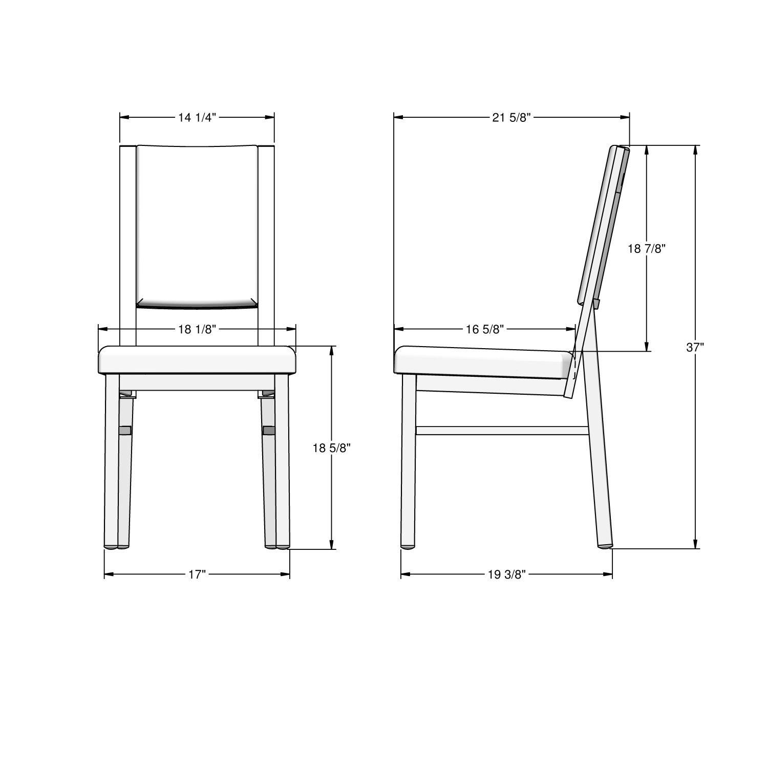 Payton Dining Chair Titanium Sleet
