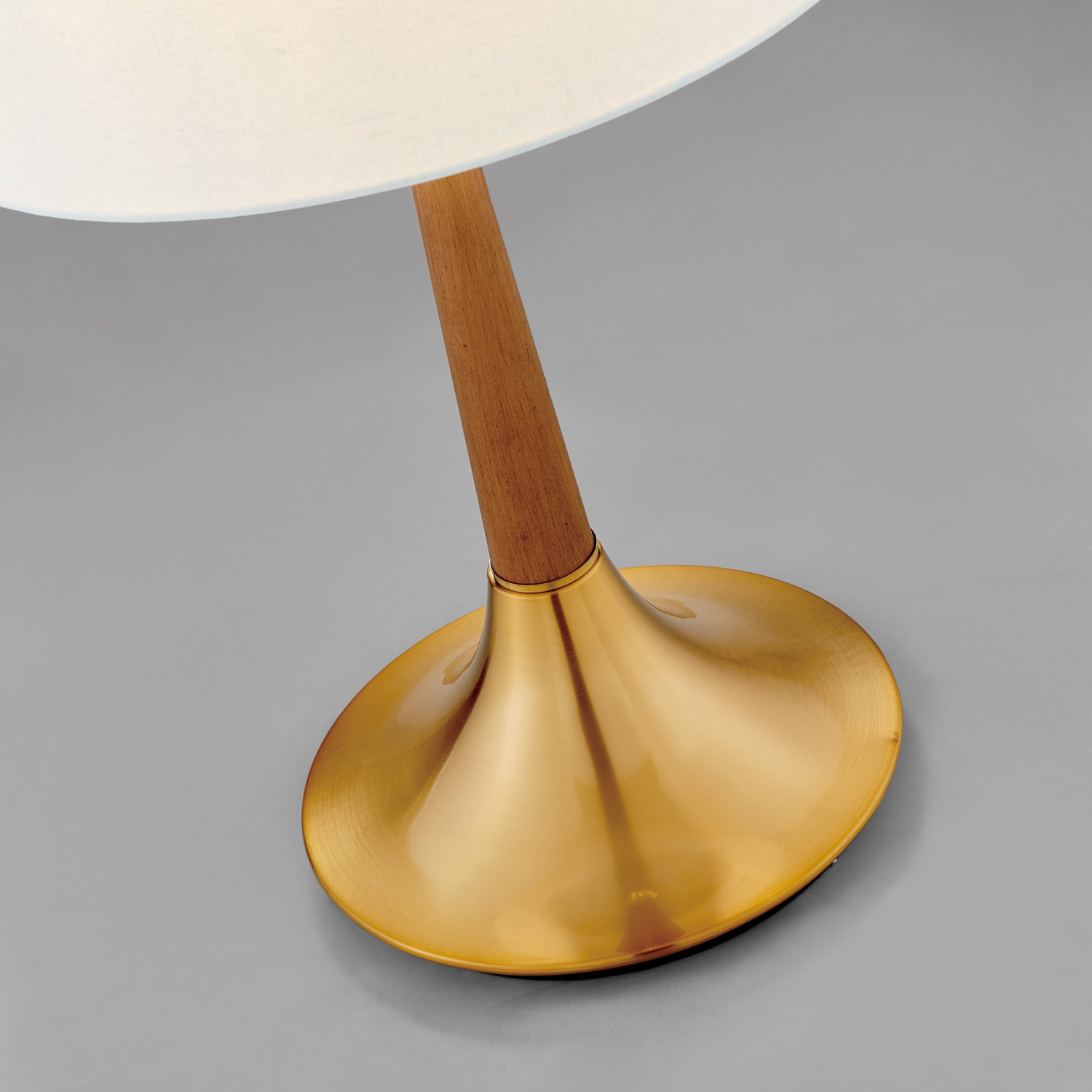 Portillo Table Lamp Close Up of Base with Brass Accents