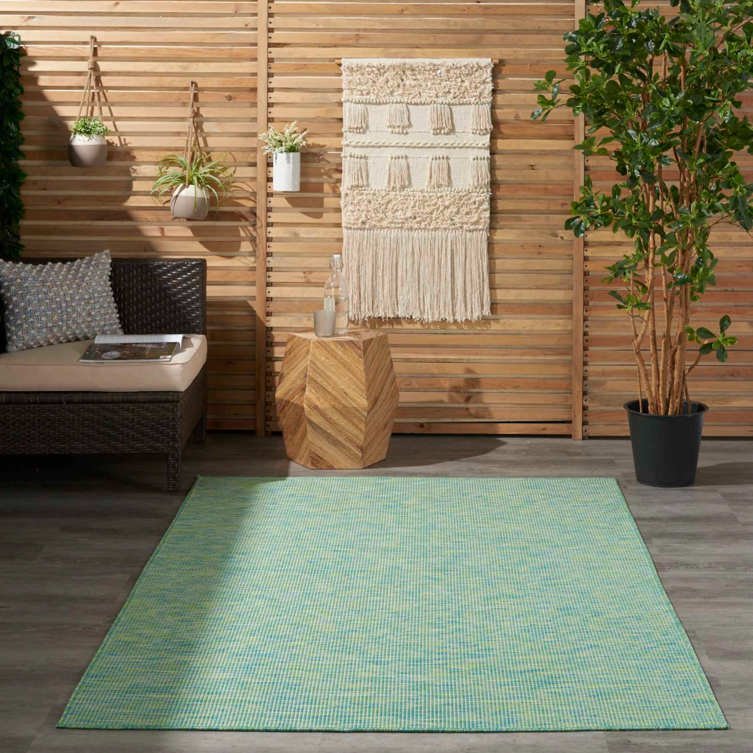 Positano Rug Blue Green 6' x 9'