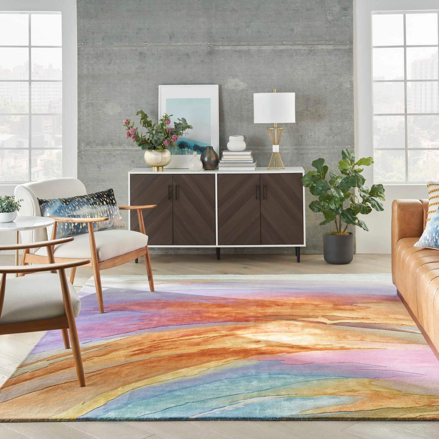 Prism Rug Multi 8 x 10 Lifestyle Image