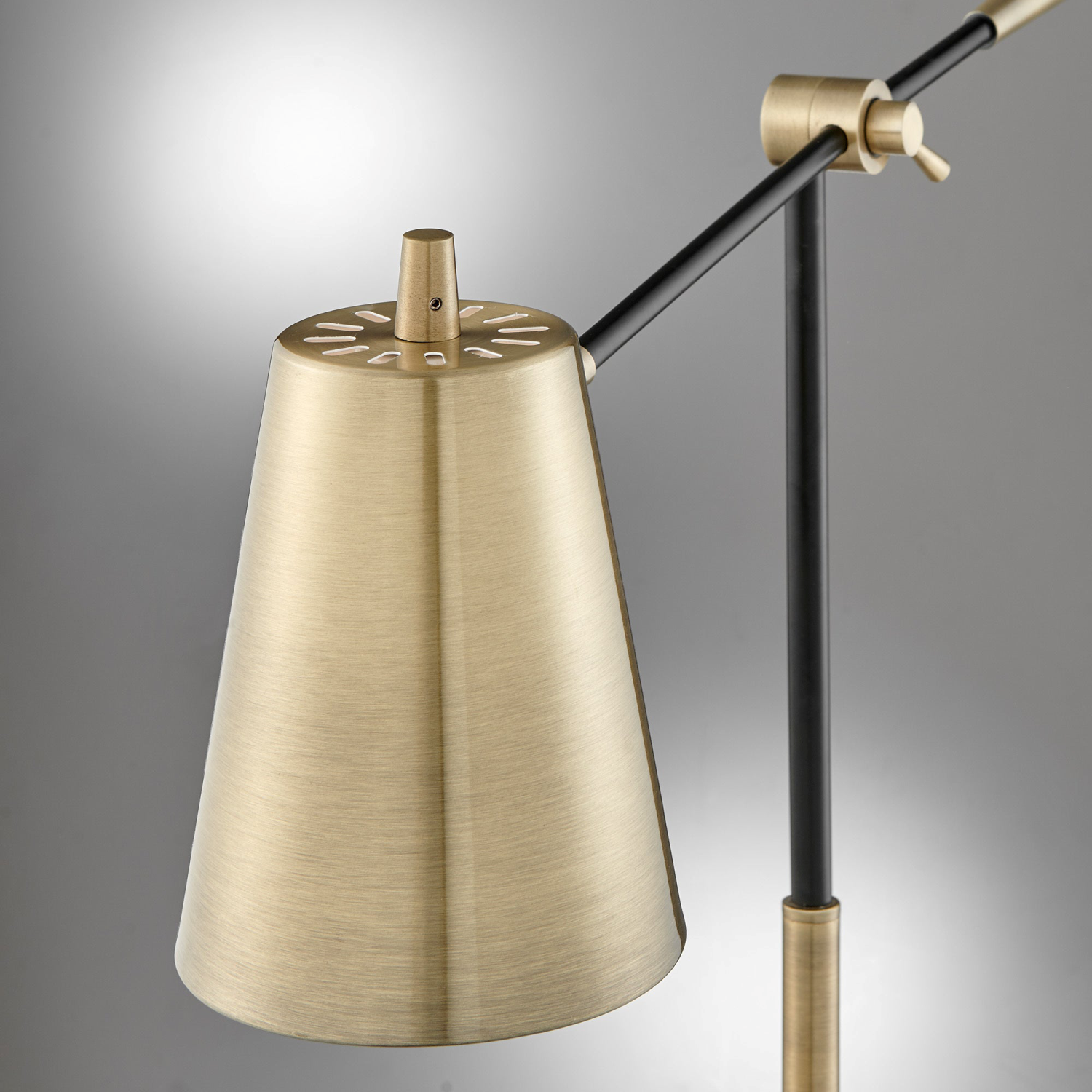 Salma Desk Lamp Close Up of Lamp Head with Light Switch Knob