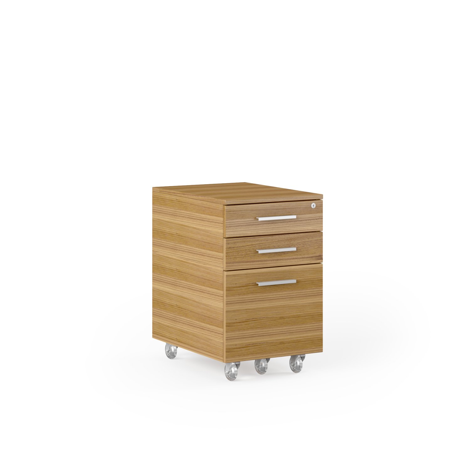 Sequel 20 mobile file cabinet front angled view