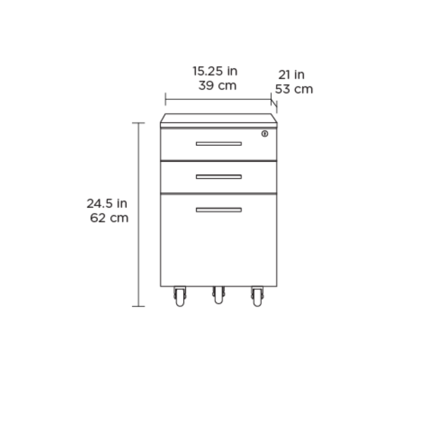 Sequel 20 mobile file cabinet dimensions