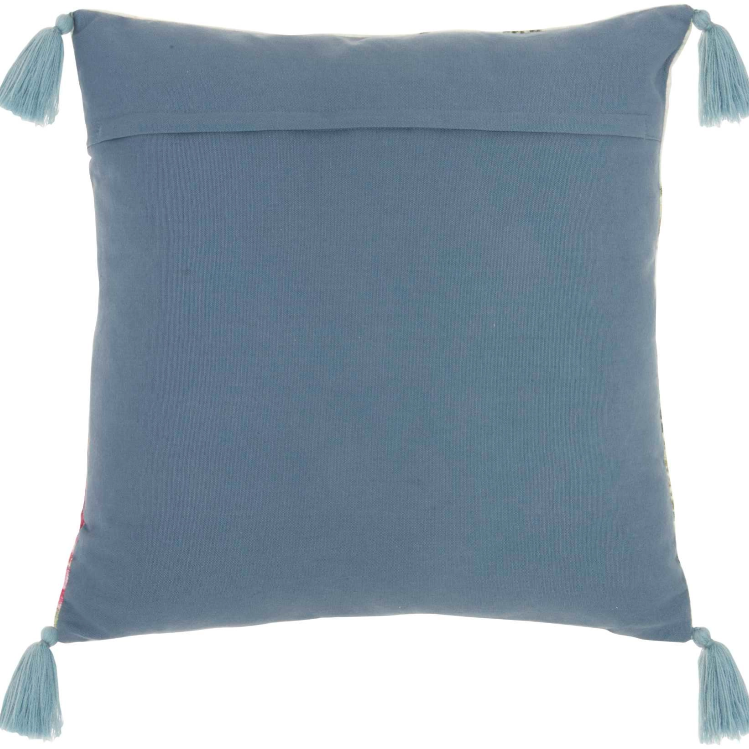 Sofia Accent Pillow Multi Back Side View with Hidden Zipper
