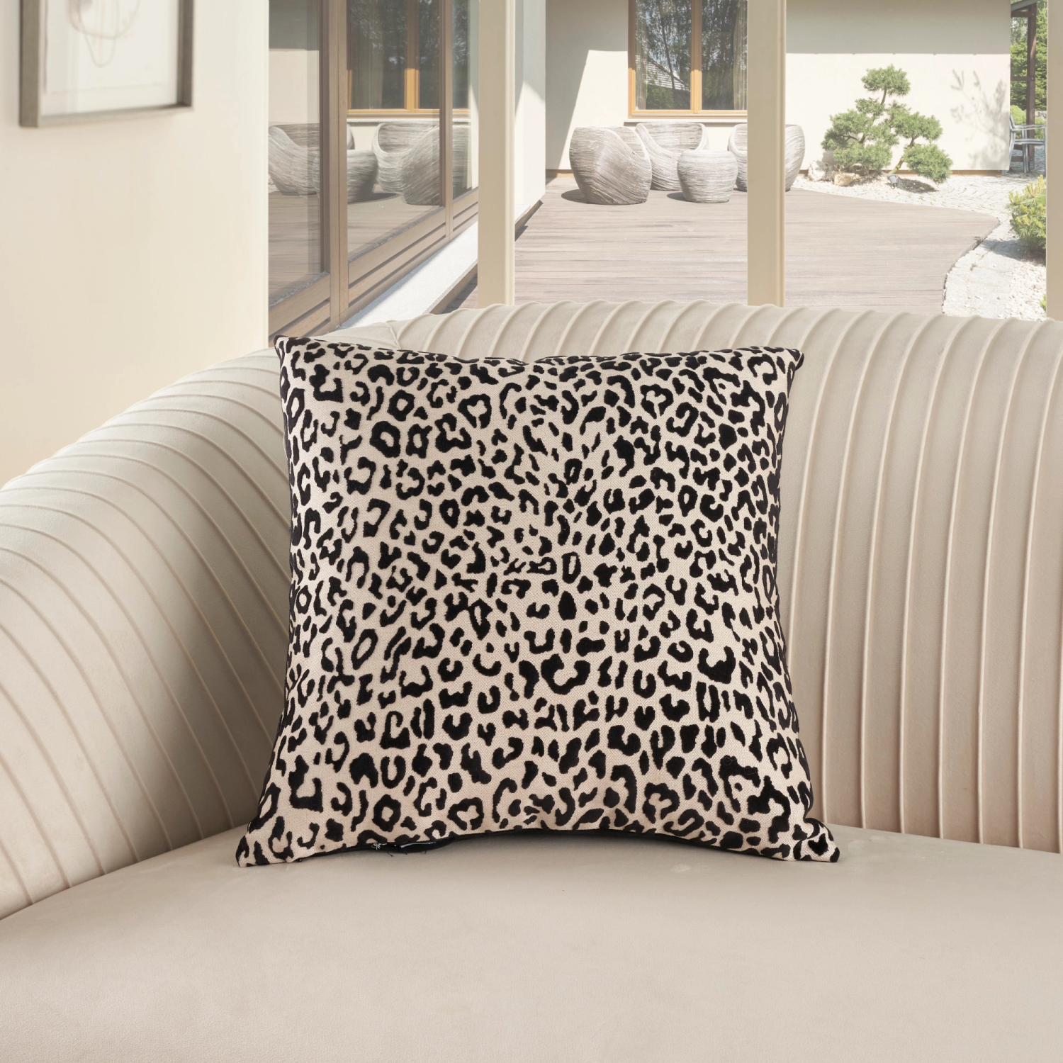 Sofia Accent Pillow Leopard Lifestyle Image