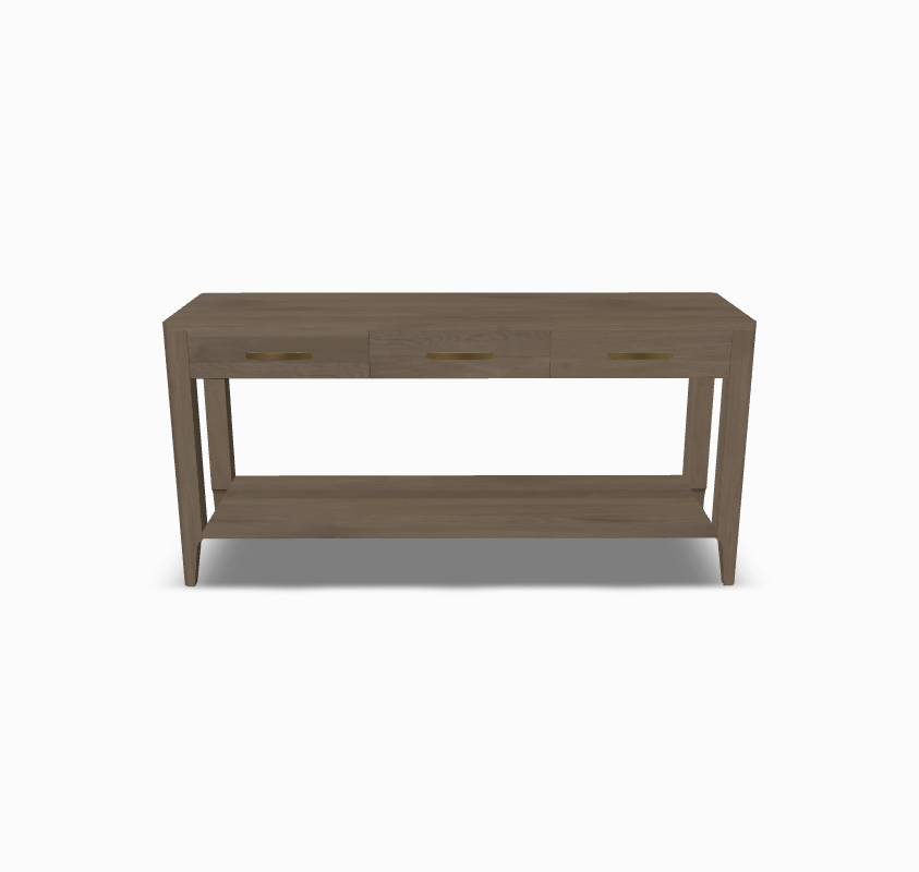 Toulon Console Table in Oak Wood & Sand Staind