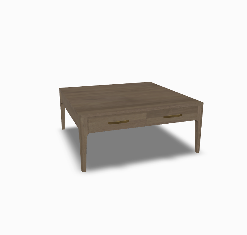 Toulon Square Coffee Table in Oak Woos