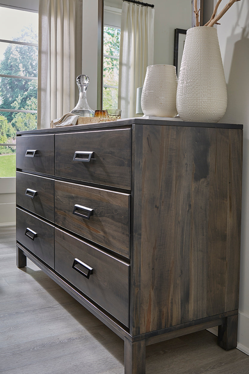 Tappan 8 Drawer Dresser in Natural & Mocha