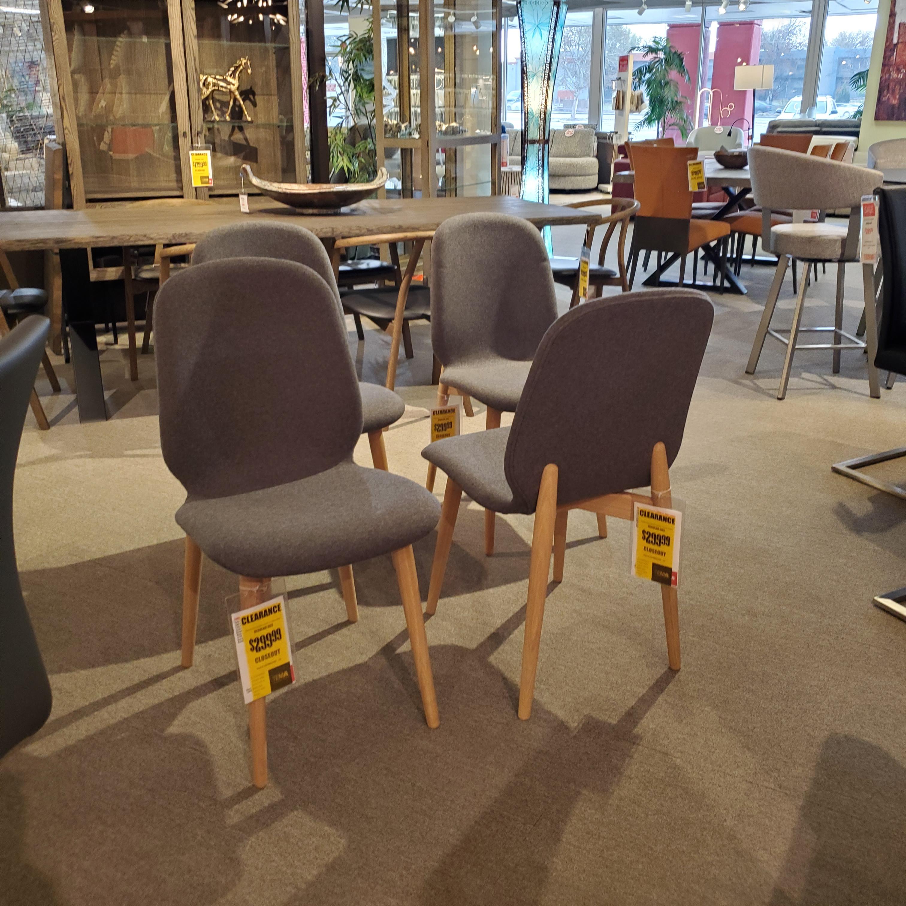 Tradition Chair Back View Set of 4 in Showroom