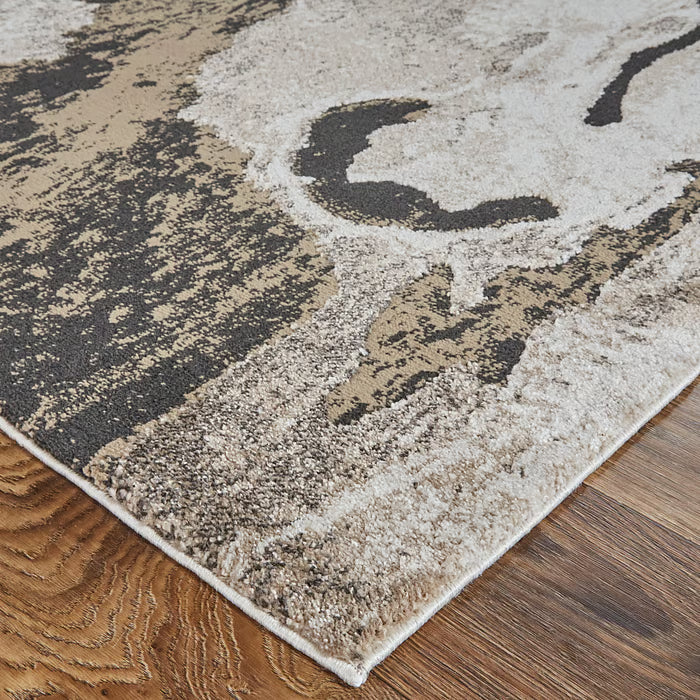 Vancouver 8' x 10' Area Rug in Charcoal Baige