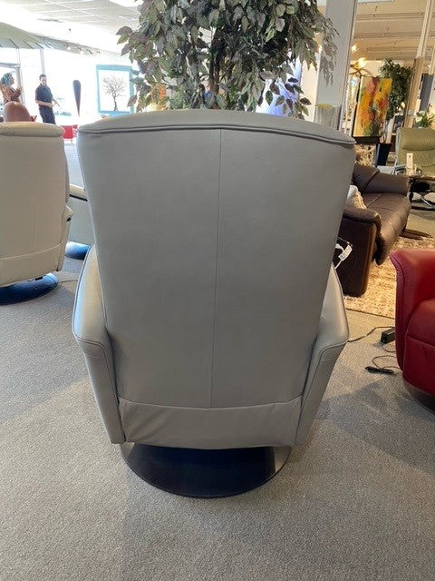 Mike Large Powered Chair in Silver Grey