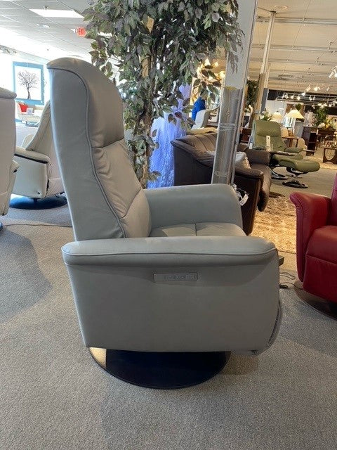 Mike Large Powered Chair in Silver Grey