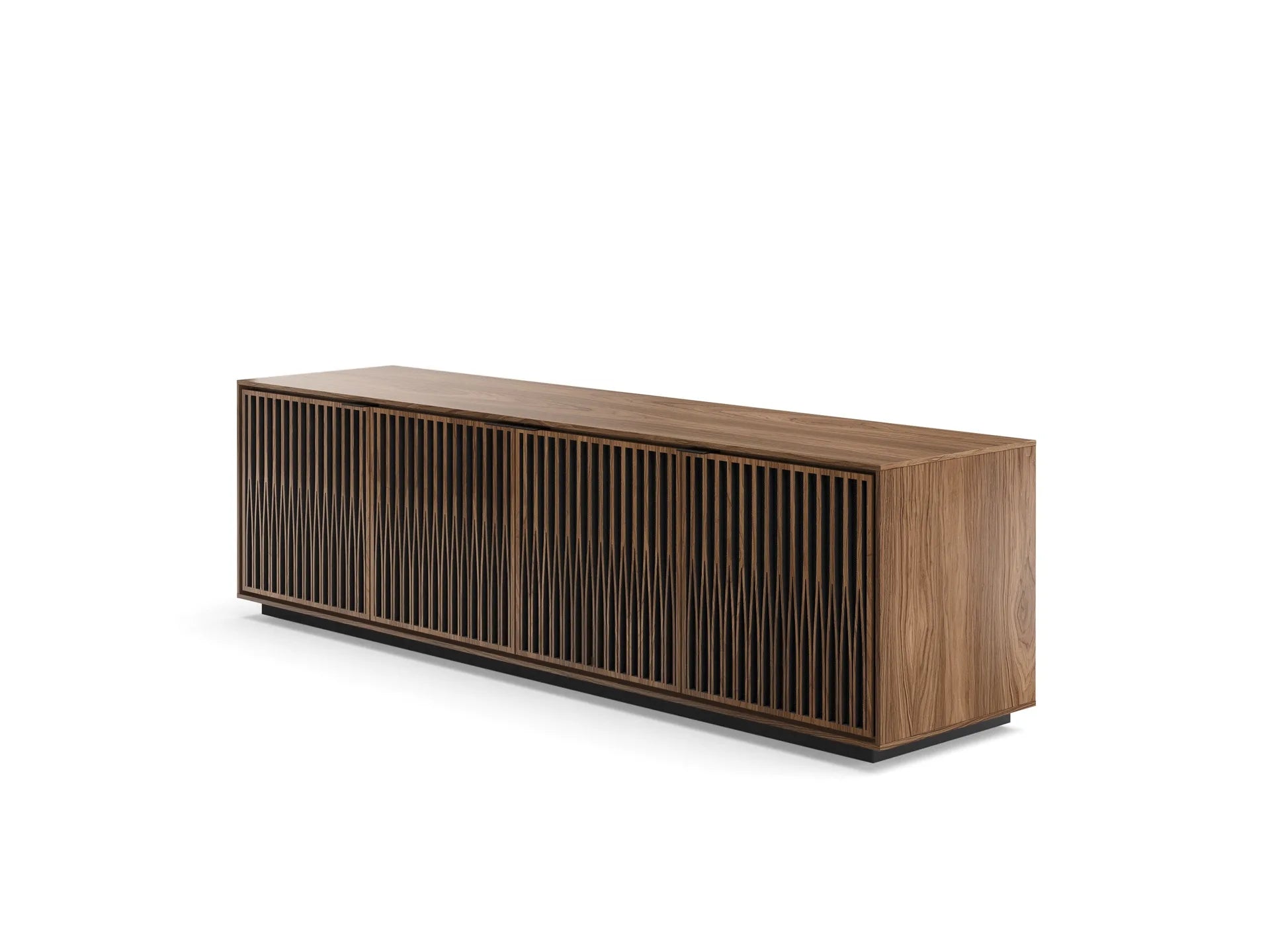 Elements Tune Rolling Media Plinth in Walnut