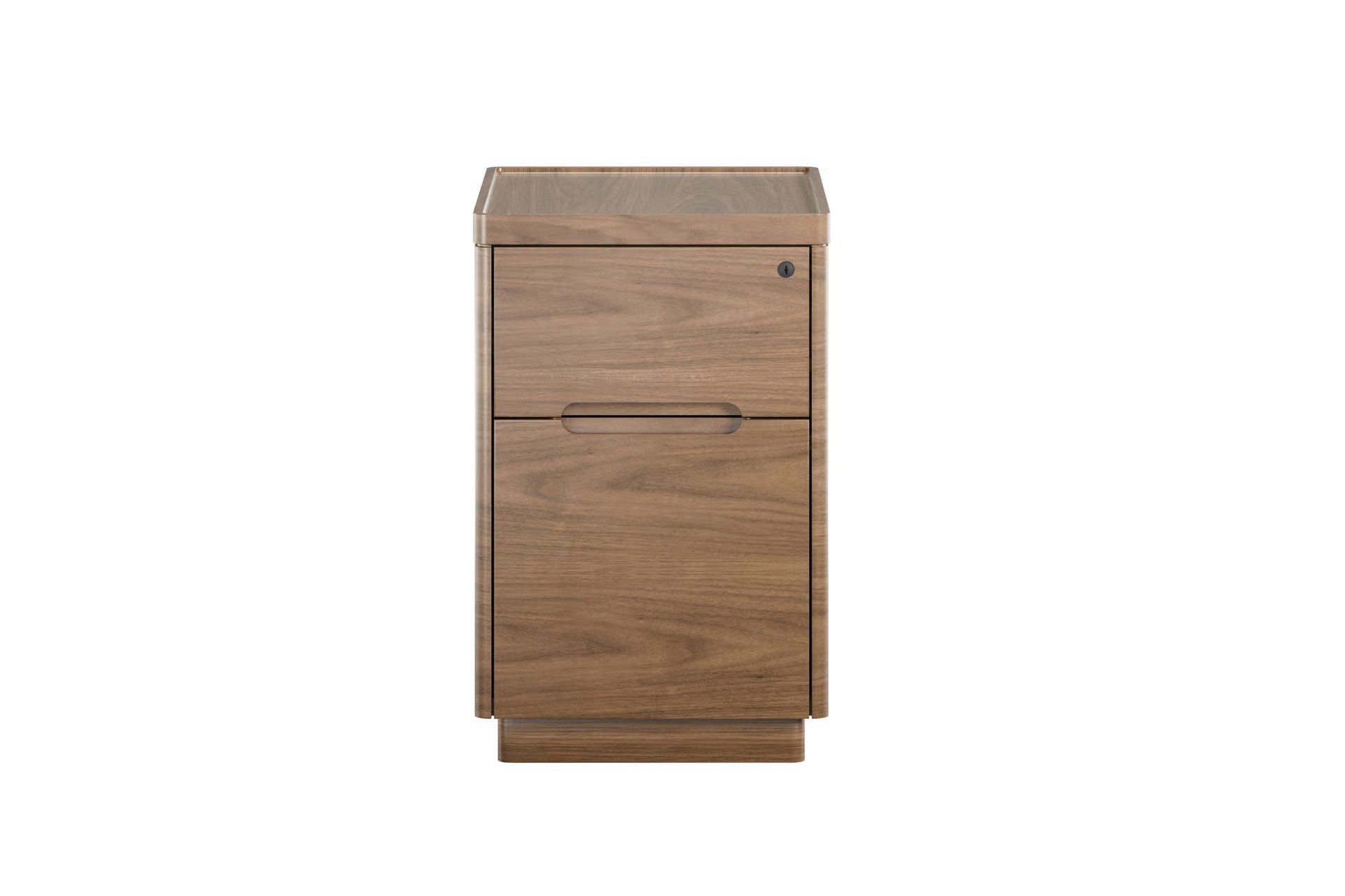 Luma 2 Drawer Pedestal in Walnut