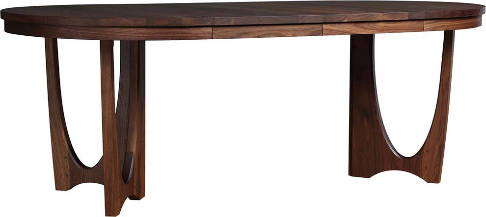 Walnut Grove Round Dinning table with 2 Leave Extention