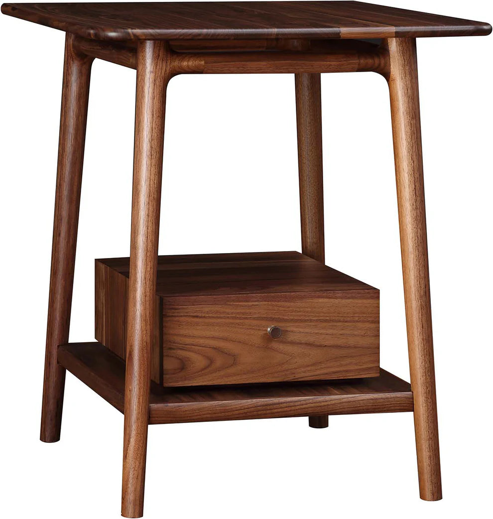 Walnut Grove End Table With Drawer