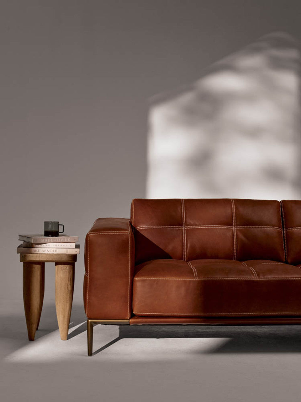 Barcelona Two-Seater Sofa in Mont Blonc Cognac