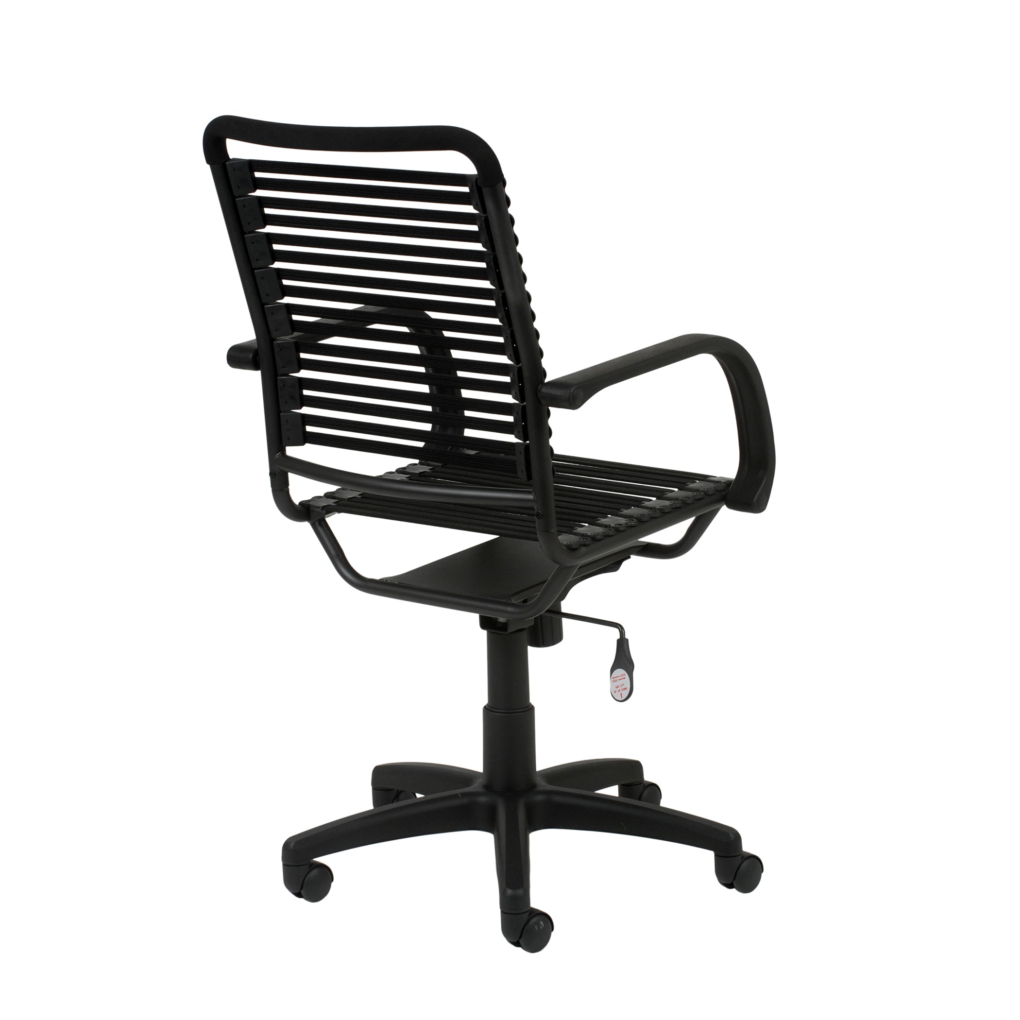 Bunge Flat High Back Desk Chair in Black
