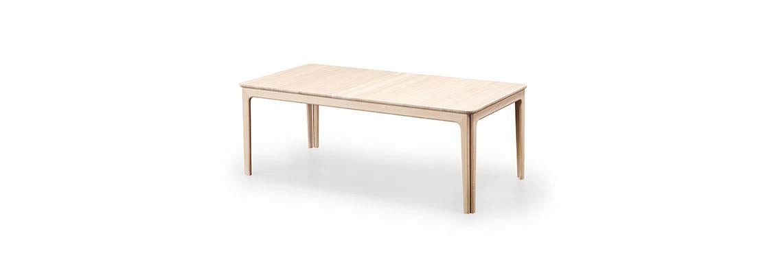 Dining Table 27 with Extension Rails in Walnut Lacquer