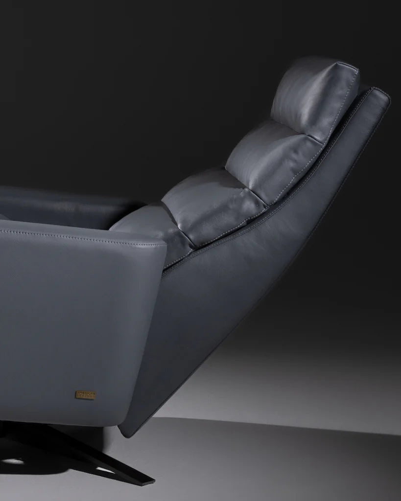 Cirrus XL Solace Recliner in Heritage Smoke Leather