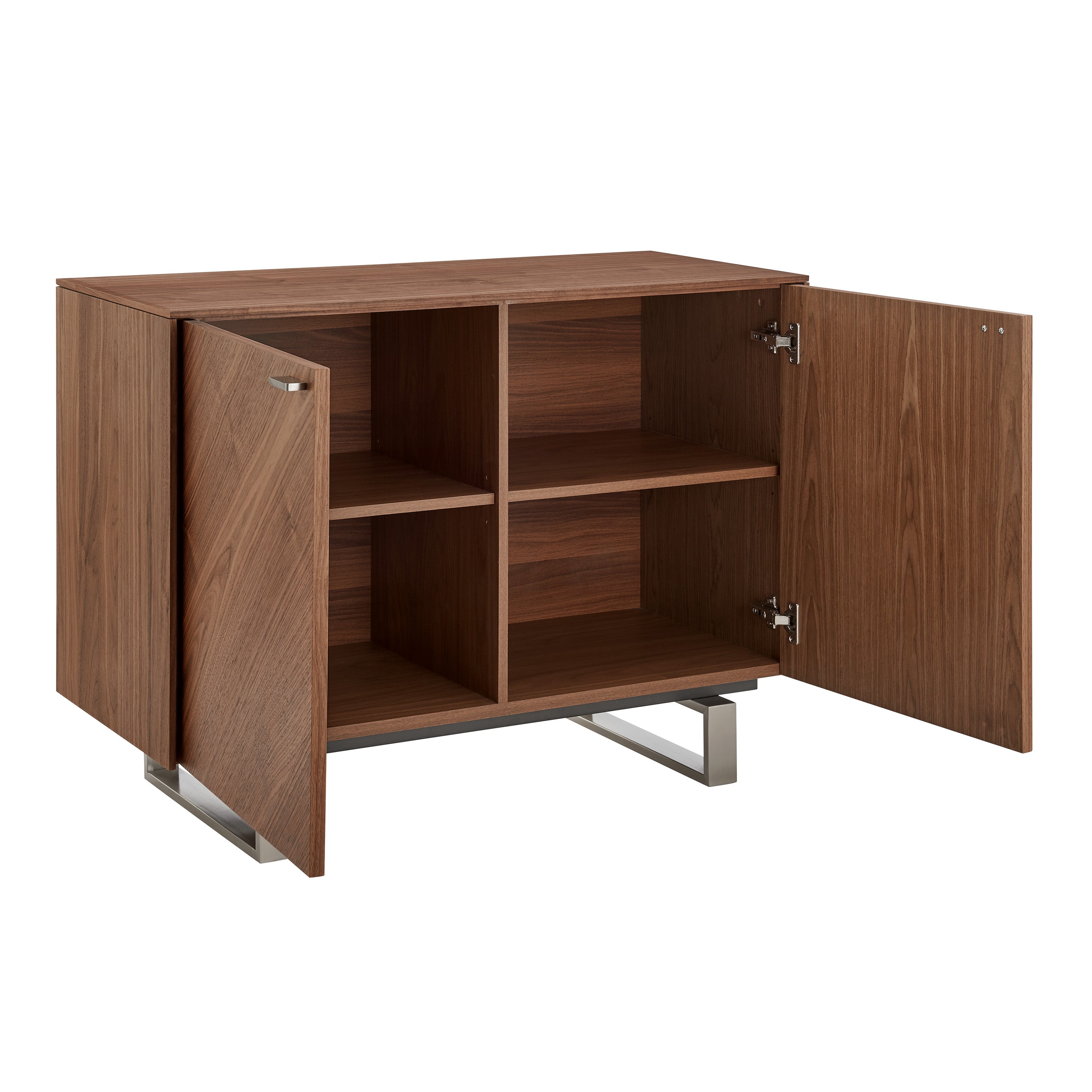 Alvarado 40" Sideboard in Walnut with Steel Legs