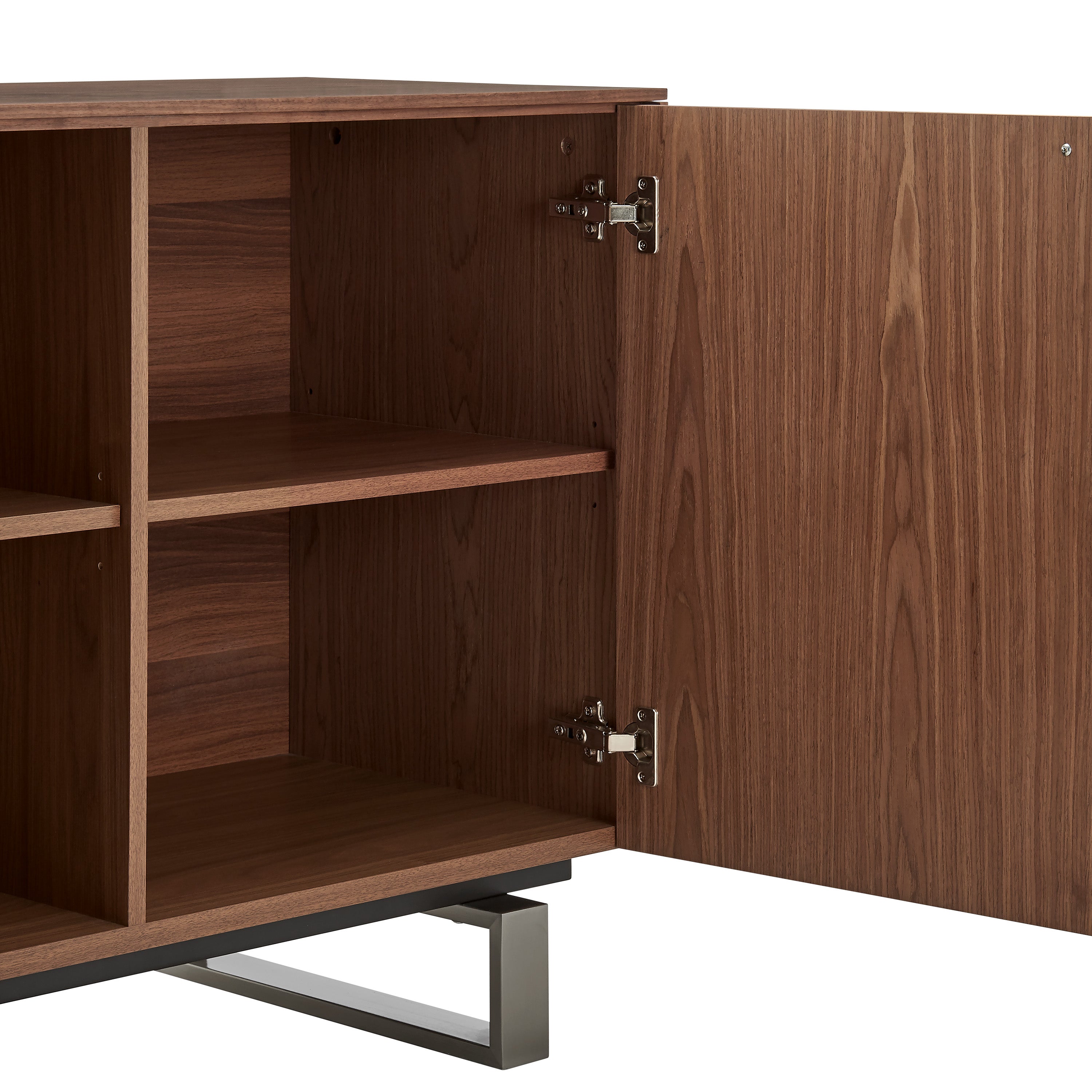 Alvarado 40" Sideboard in Walnut with Steel Legs