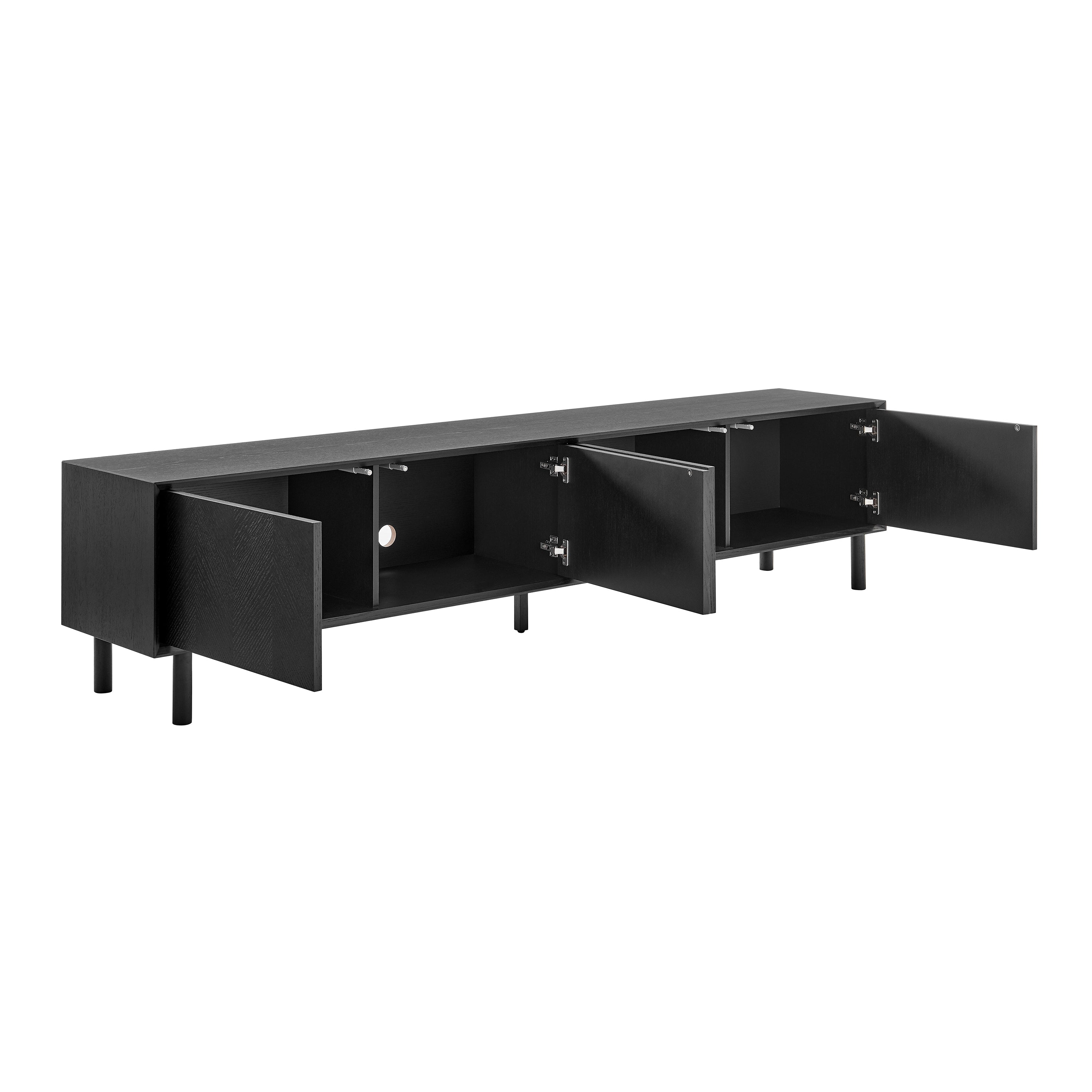 Kayla 85" Media Stand in Black
