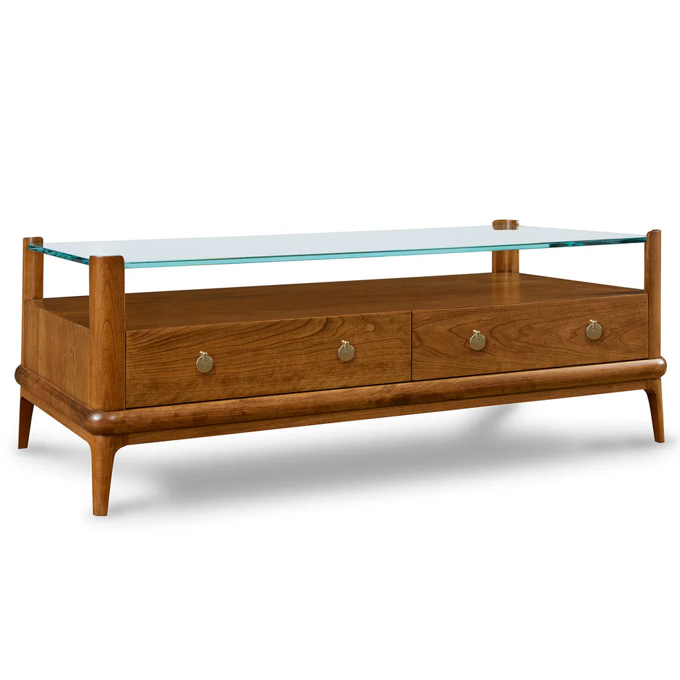 Martine Glass Top Cocktail Table