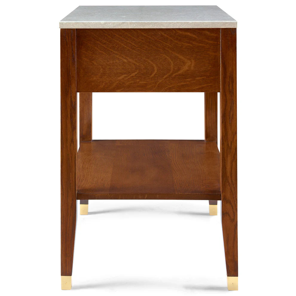 Surrey Hills Nightstand with Stone Top
