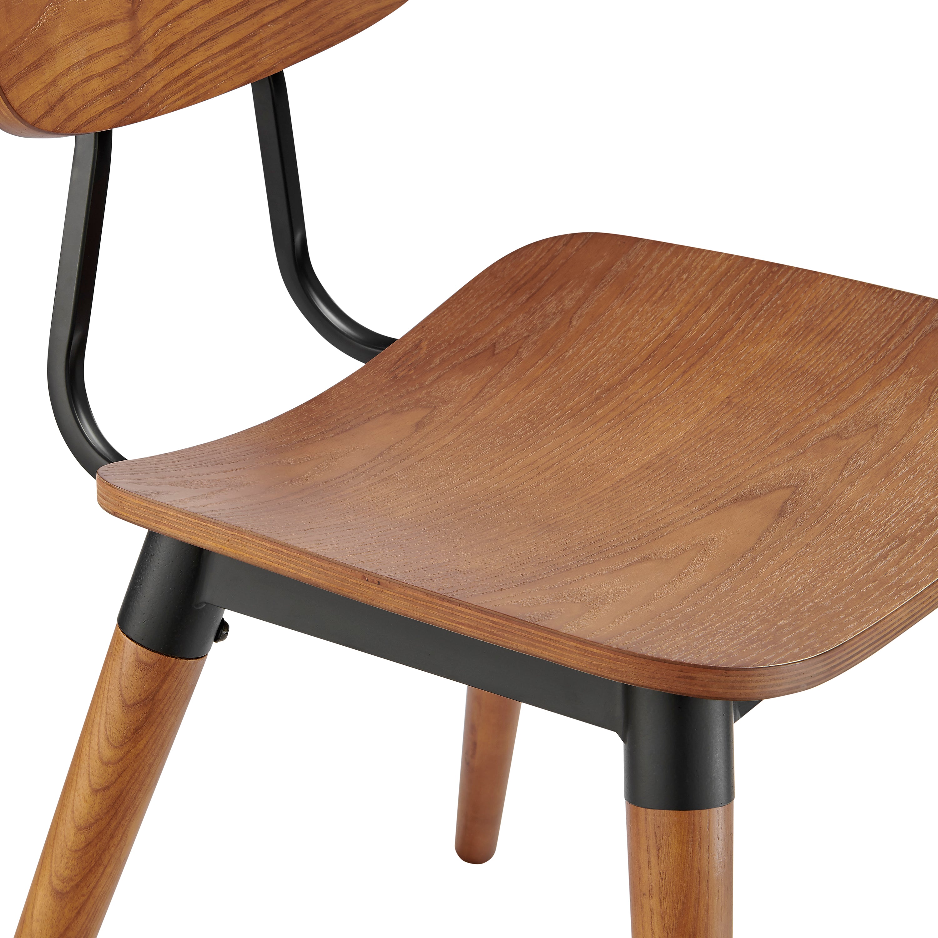 Vega Side Chair in Walnut Stain Wood