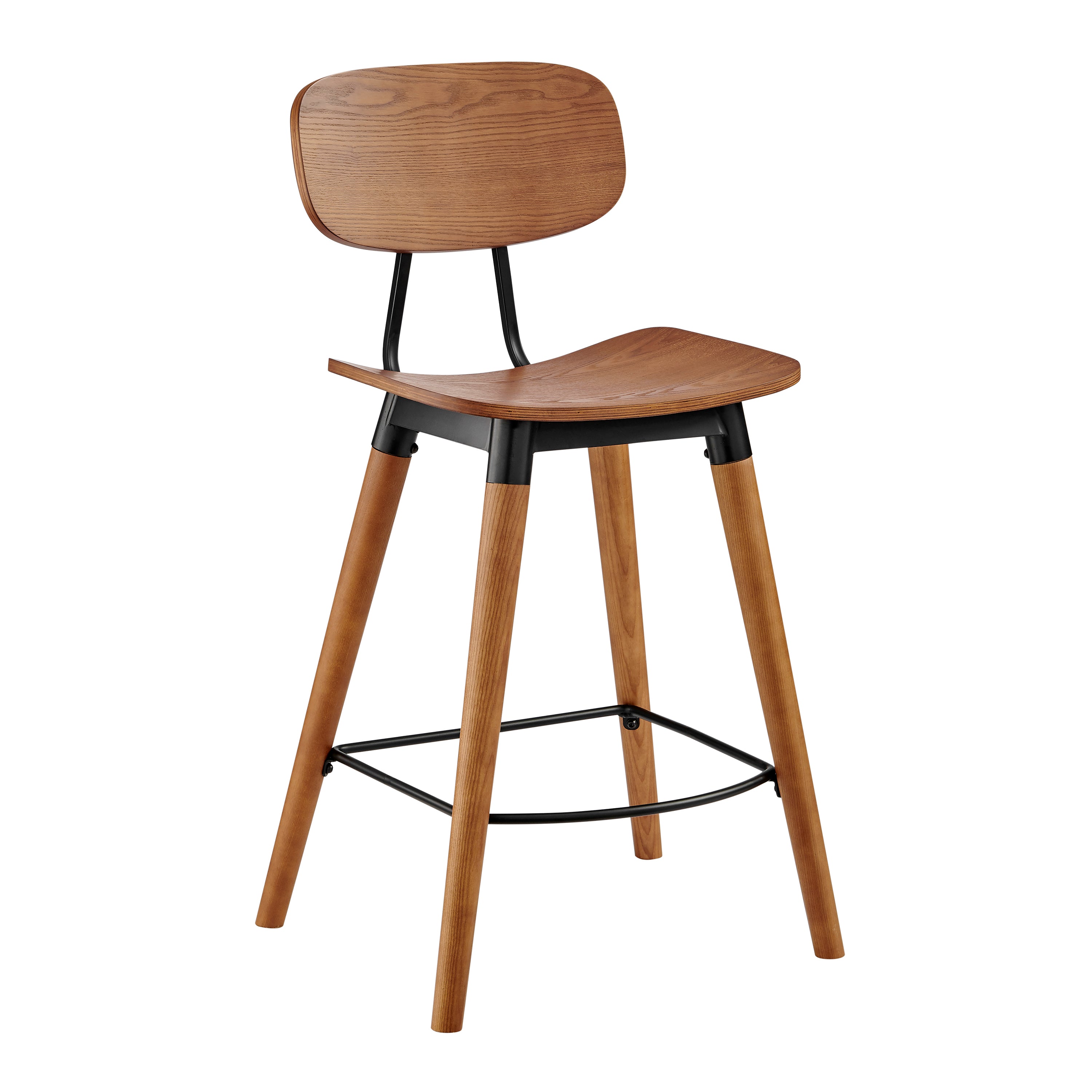 Vega Stool in Walnut Colored Wood