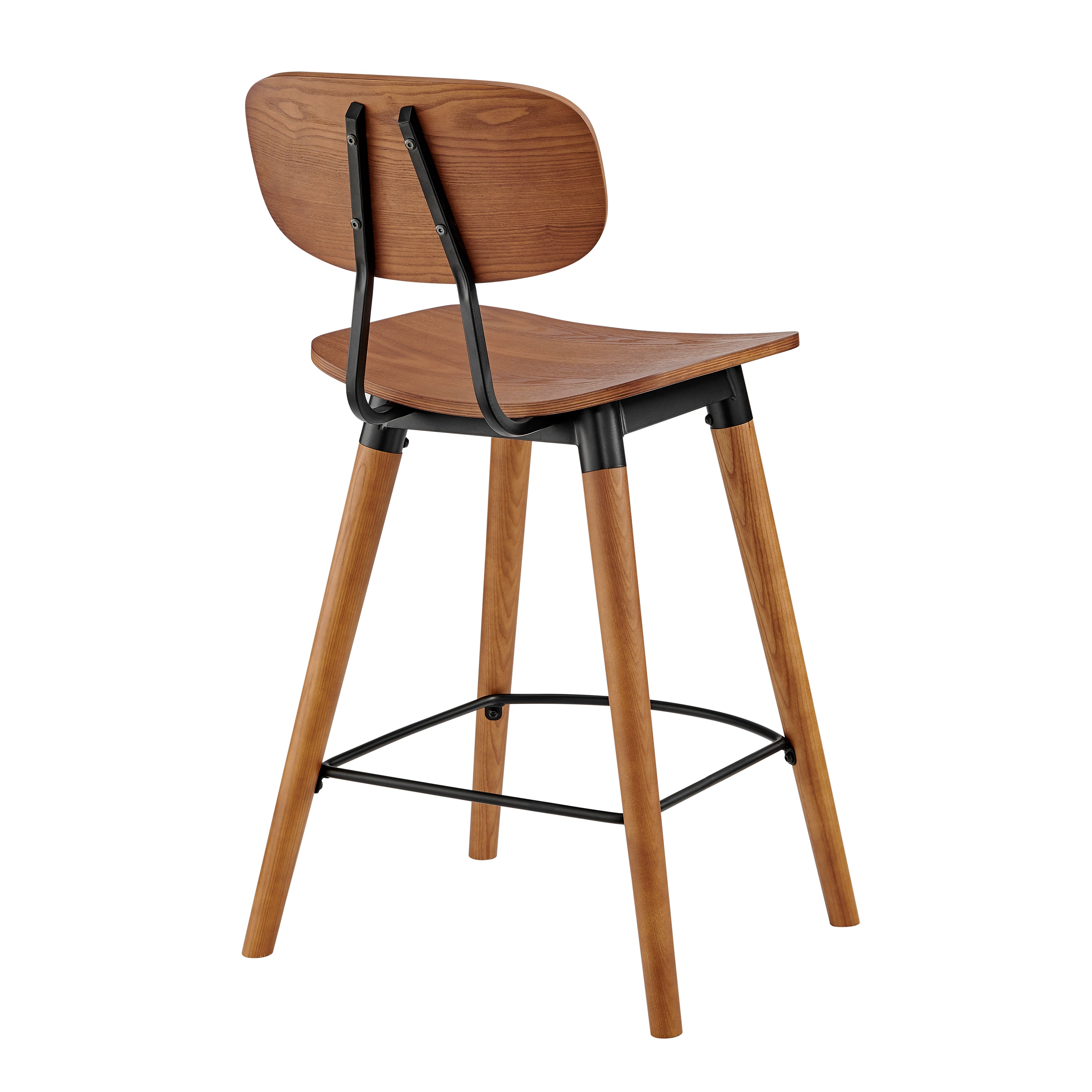 Vega Stool in Walnut Colored Wood