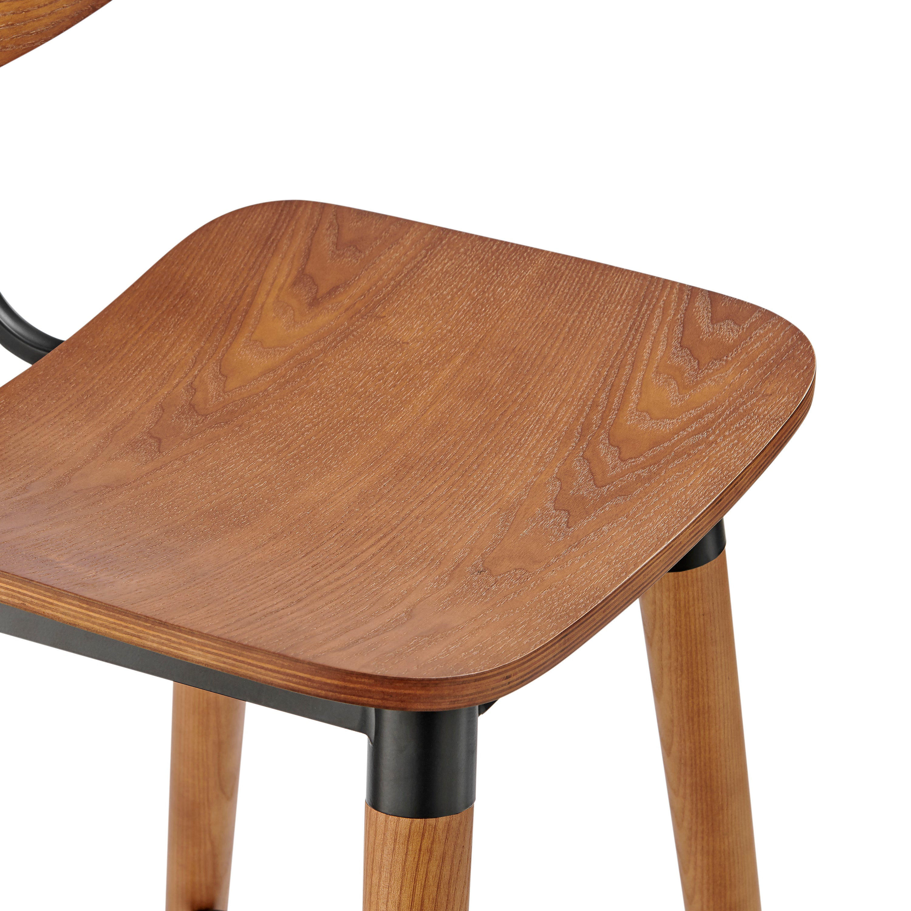 Vega Stool in Walnut Colored Wood