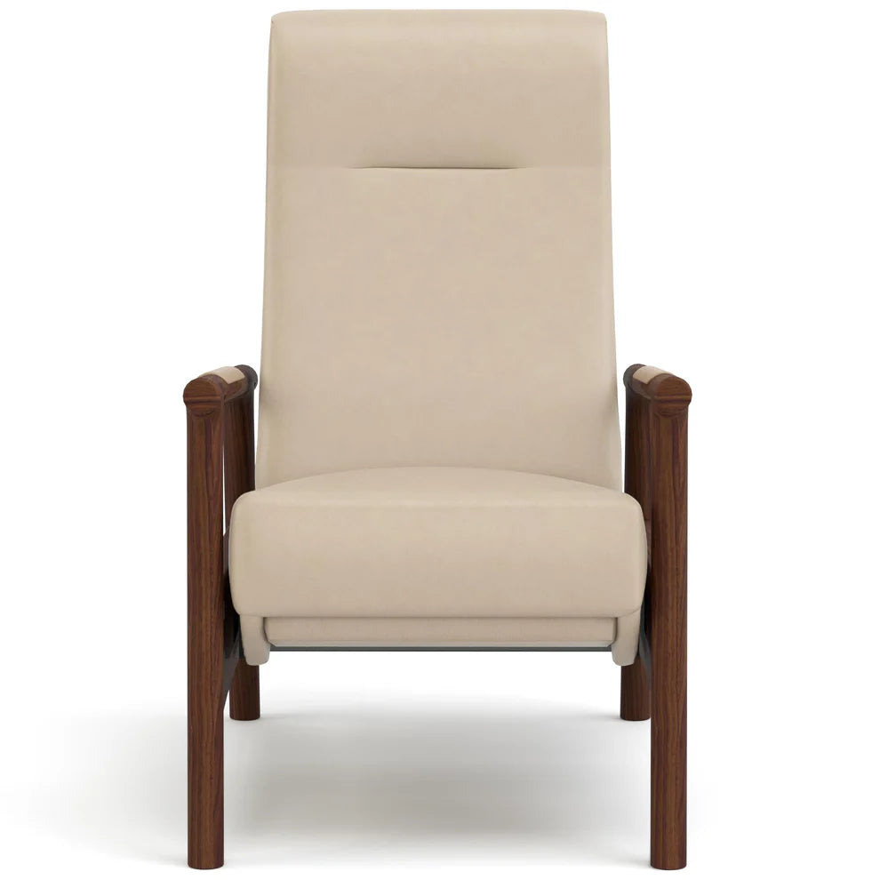 Walnut Grove Recliner in Pearl Leather