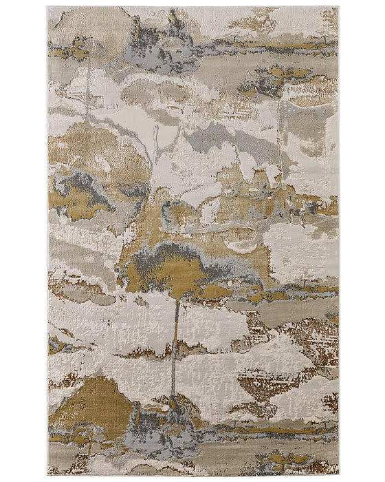 Gold & Grey 8' x 10' Area Rug