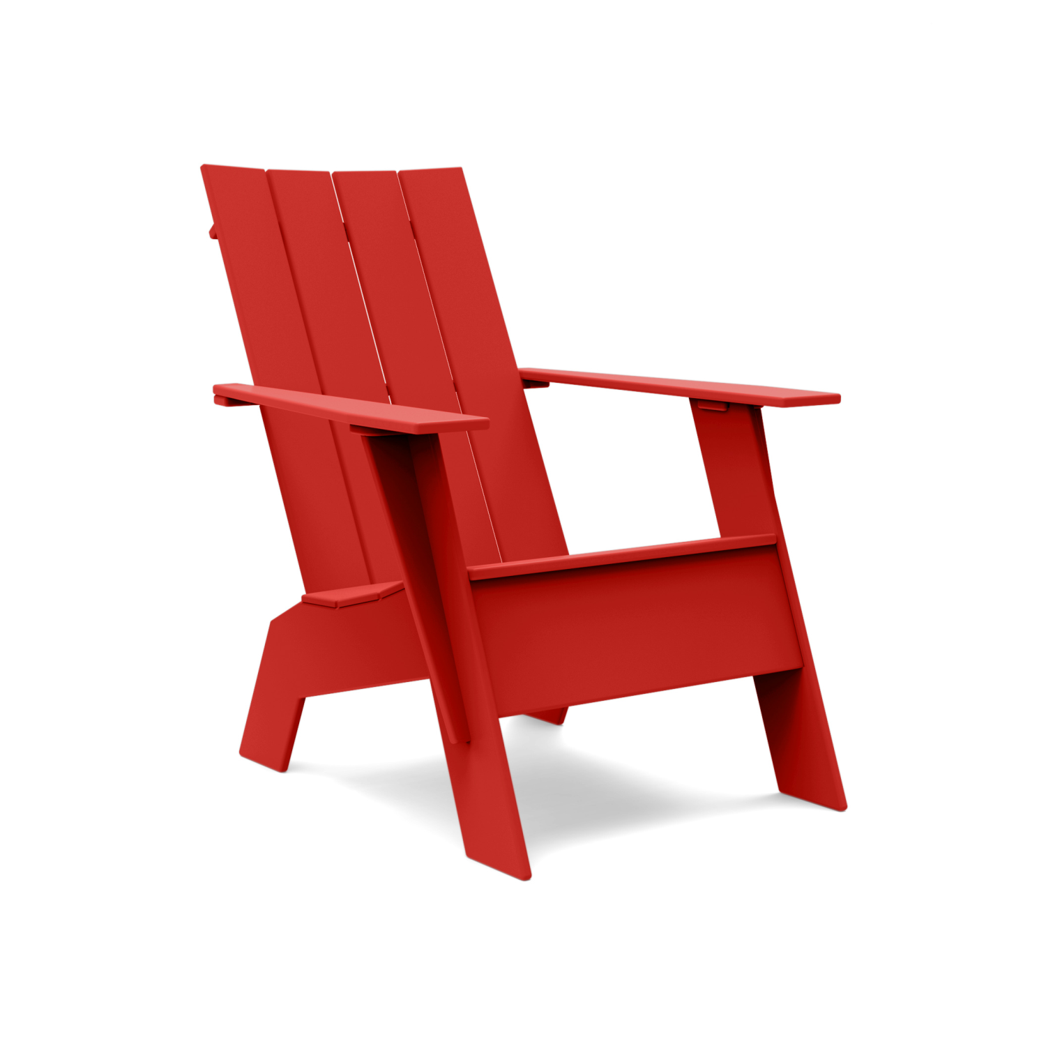 Adirondack Tall Flat Chair Red