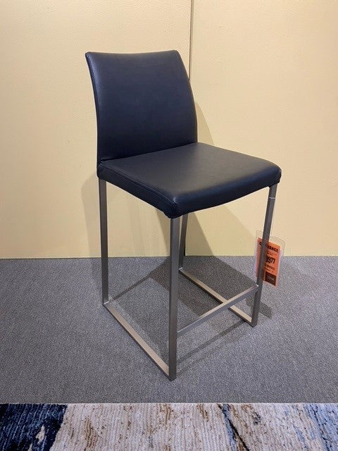 Trica Curvo Counter Stool Brushed Steel