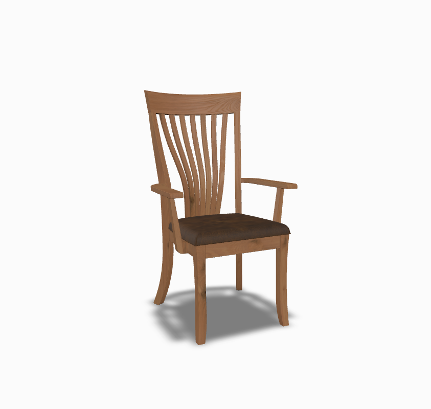 Brinkley Armchair with leather seat