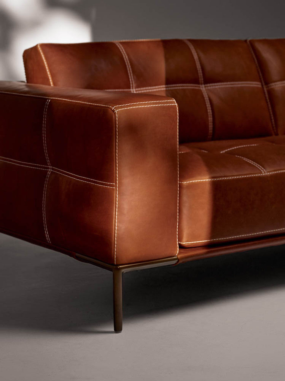 Barcelona Two-Seater Sofa in Mont Blonc Cognac