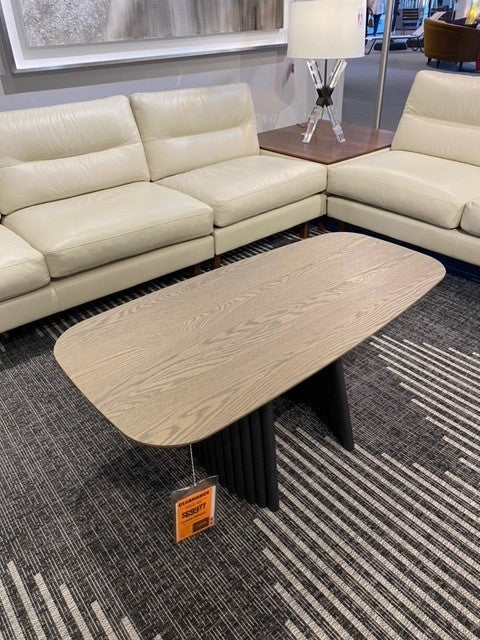 Trica Pisa Cocktail Table in Wheat & Carbon