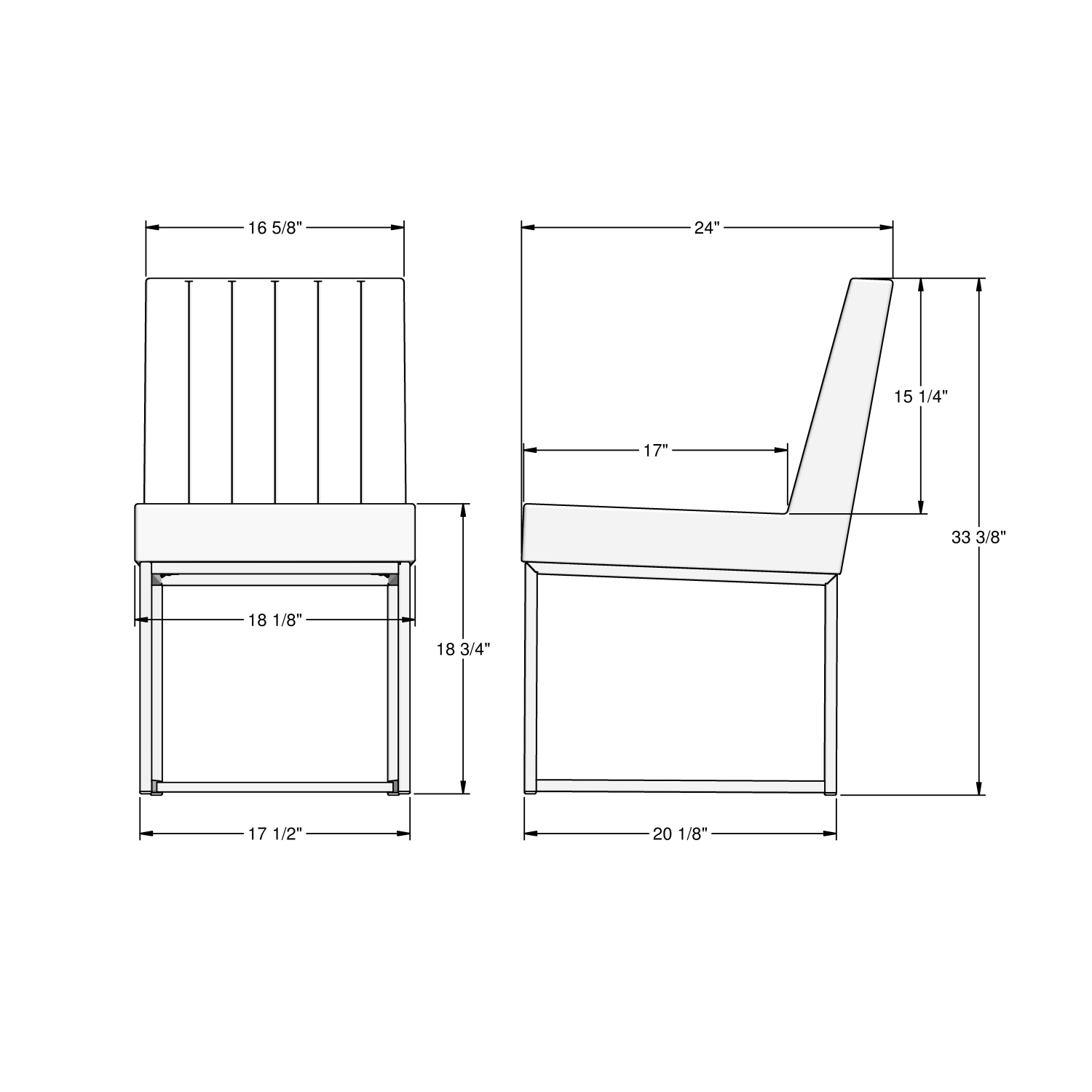 Darcy Dining Chair Oxidado Pebble