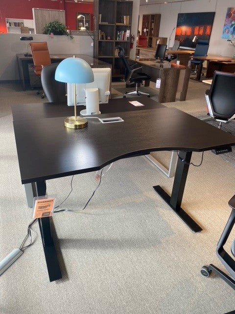 Kalmar 54" Sit-Stand Desk in Espresso