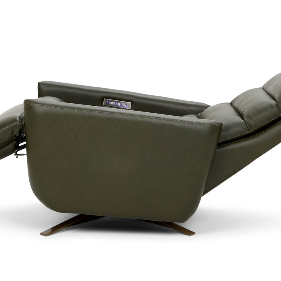 Cirrus XL Solace Recliner in Heritage Smoke Leather