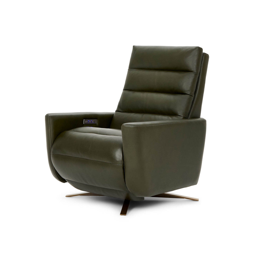 Cirrus XL Solace Recliner in Heritage Smoke Leather