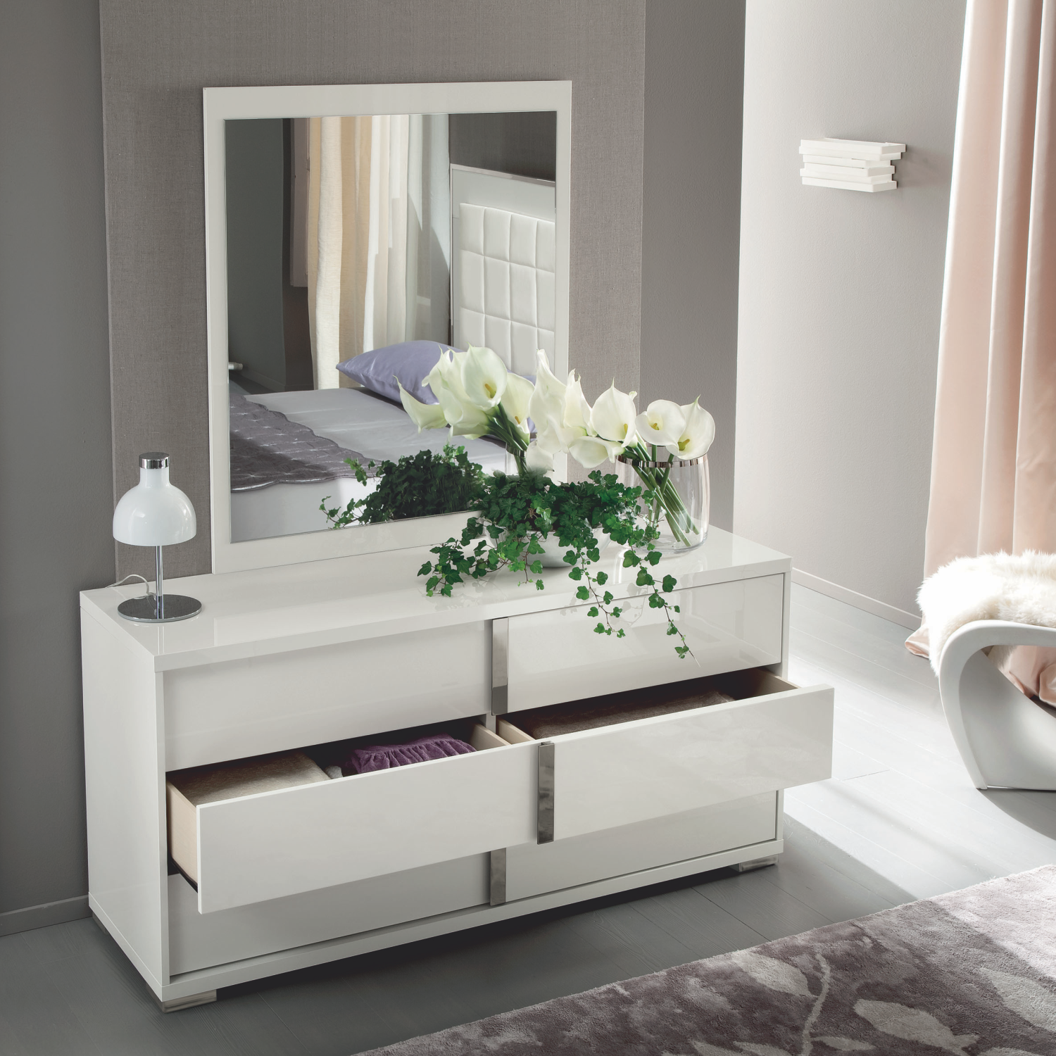 Imperia Dresser Lifestyle Image with Drawers Open