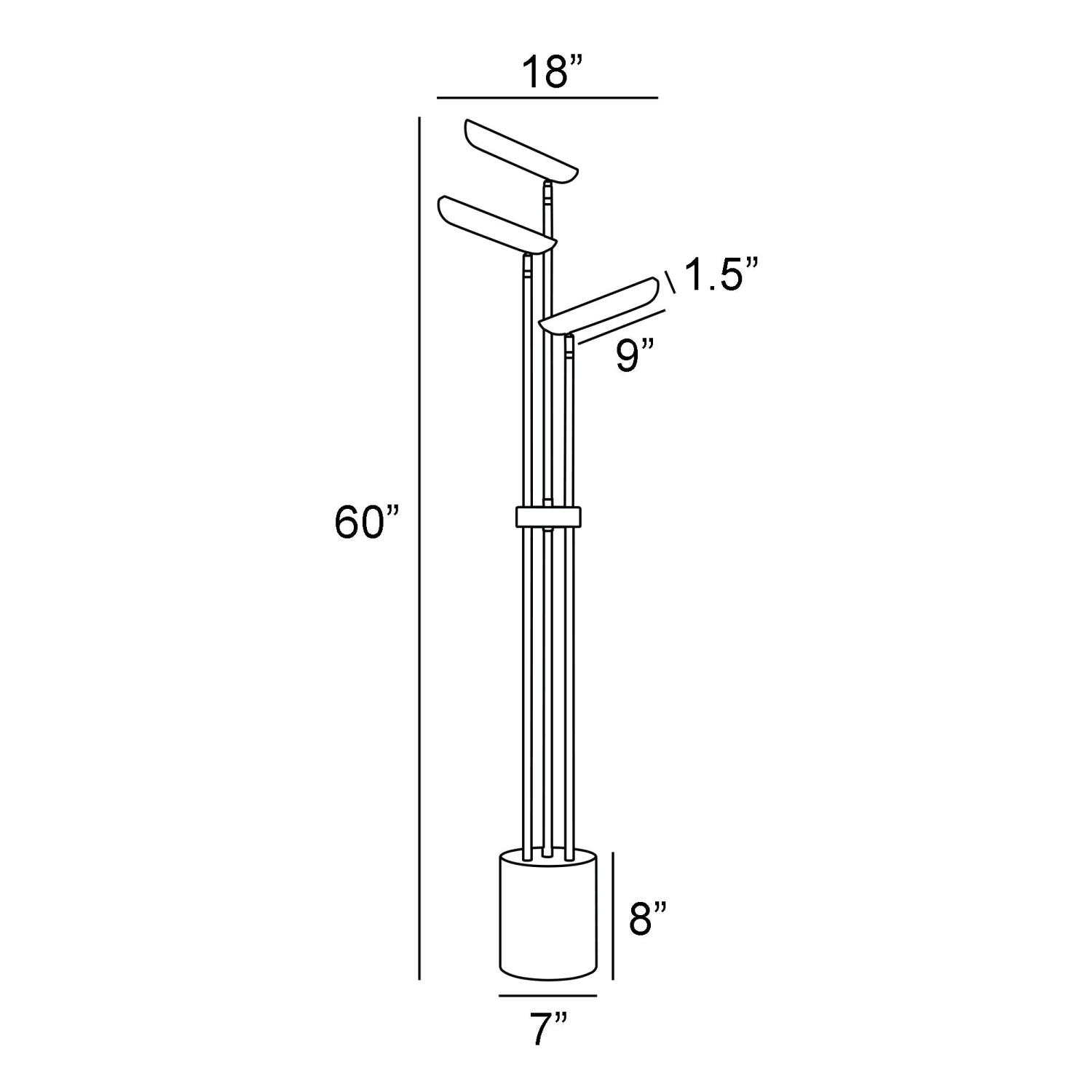 Jameson Floor Lamp Measurements