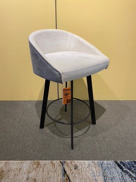 Trica Liv Counter Swivel Stool in anthracite & cedar
