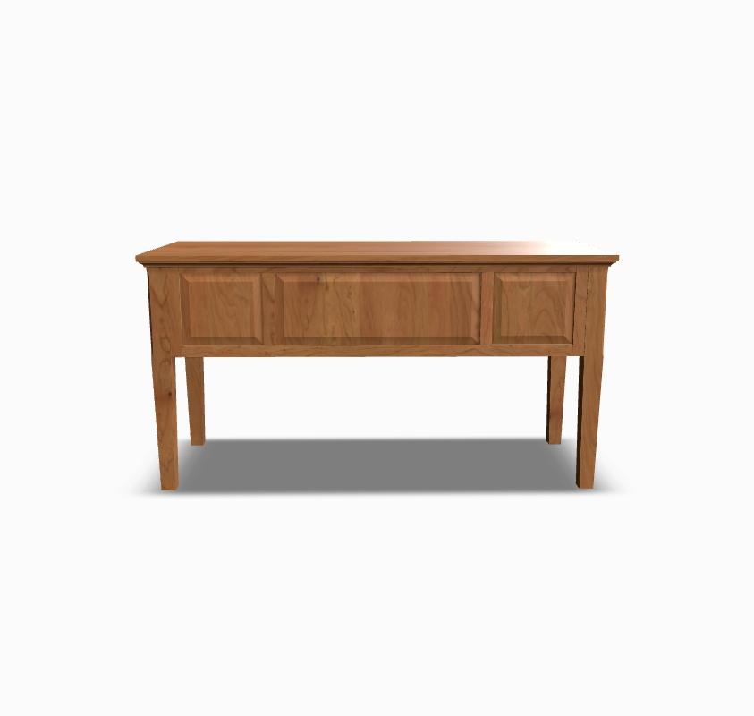 Long Meadow Writing Desk in Rustic Cherry Wood