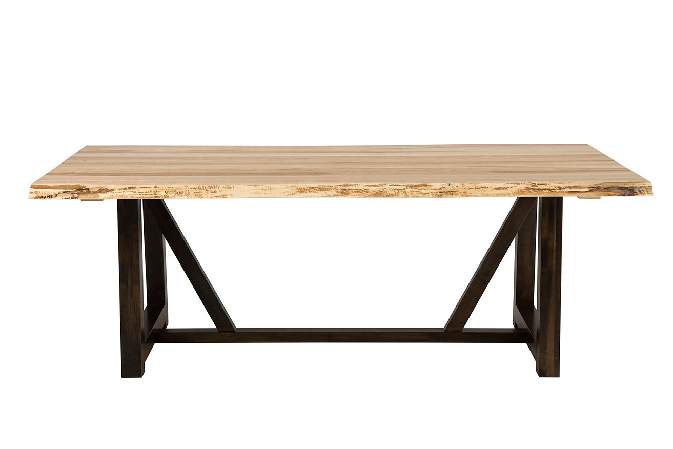 Naturale Live-Edge Table with Double Winchester Base